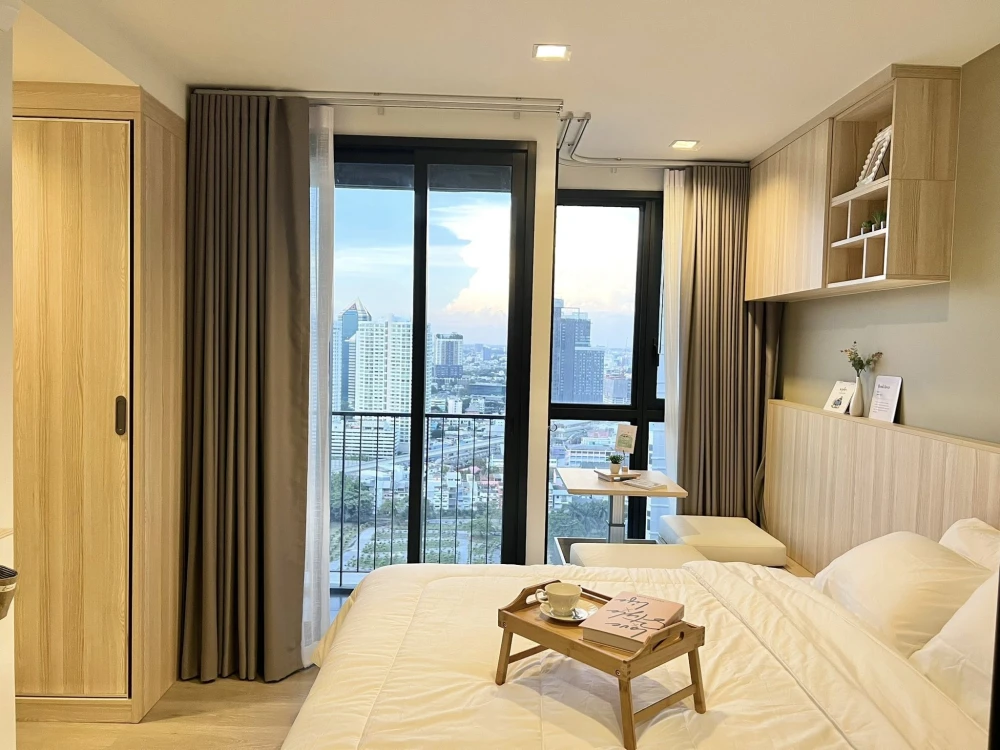 ขาย the line พหลโยธิน พาร์ค ตึก B หันทิศเหนือ ลมดี วิวกลางคืนสวย ตกแต่งพร้อมอยู่