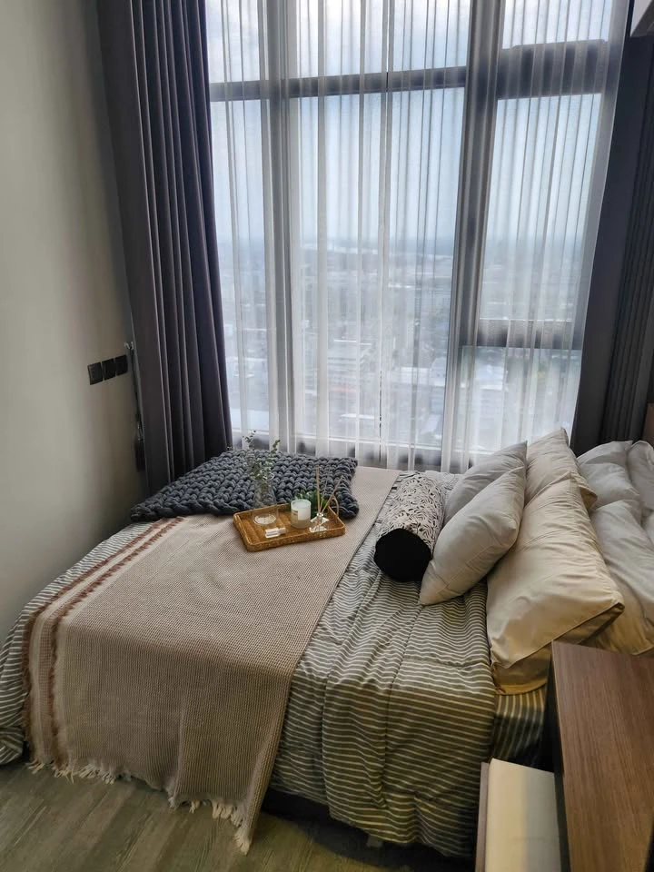 for sale, The Line Sukhumvit 101. 22nd floor, good view, no block view, convenient travel, next to BTS, good value for money.