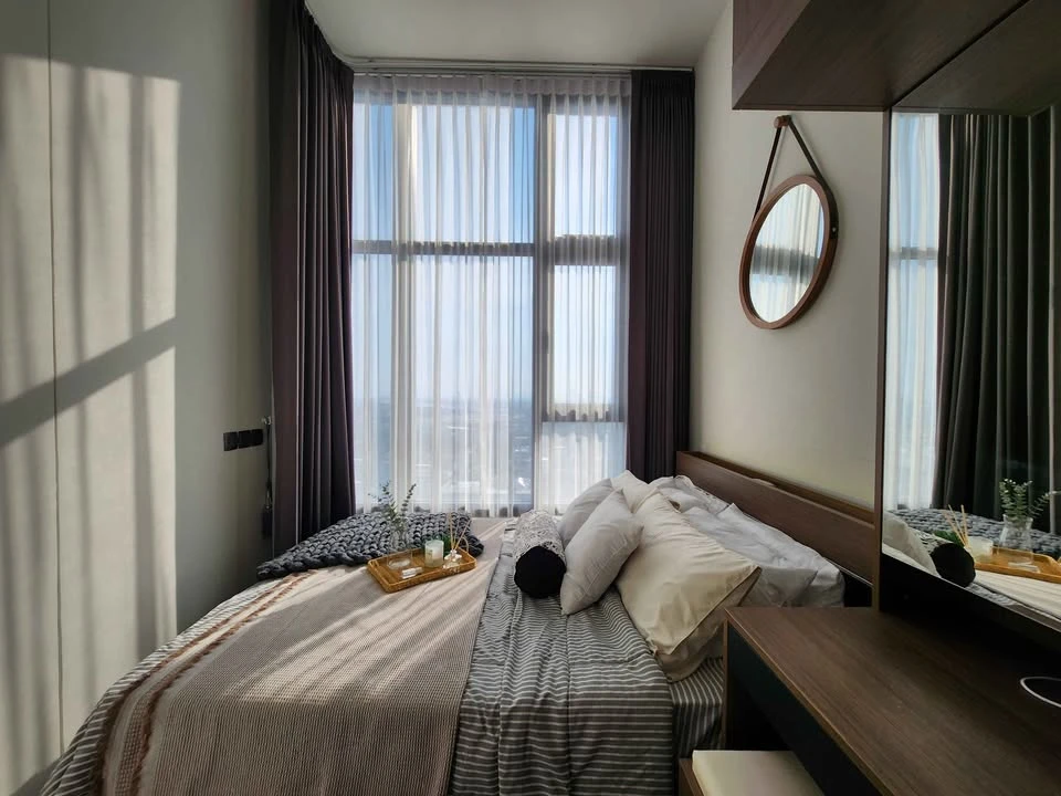 for sale, The Line Sukhumvit 101. 22nd floor, good view, no block view, convenient travel, next to BTS, good value for money.