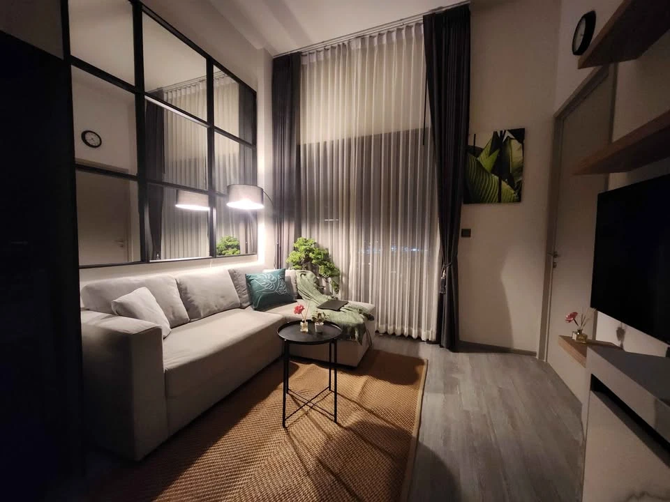 for sale, The Line Sukhumvit 101. 22nd floor, good view, no block view, convenient travel, next to BTS, good value for money.