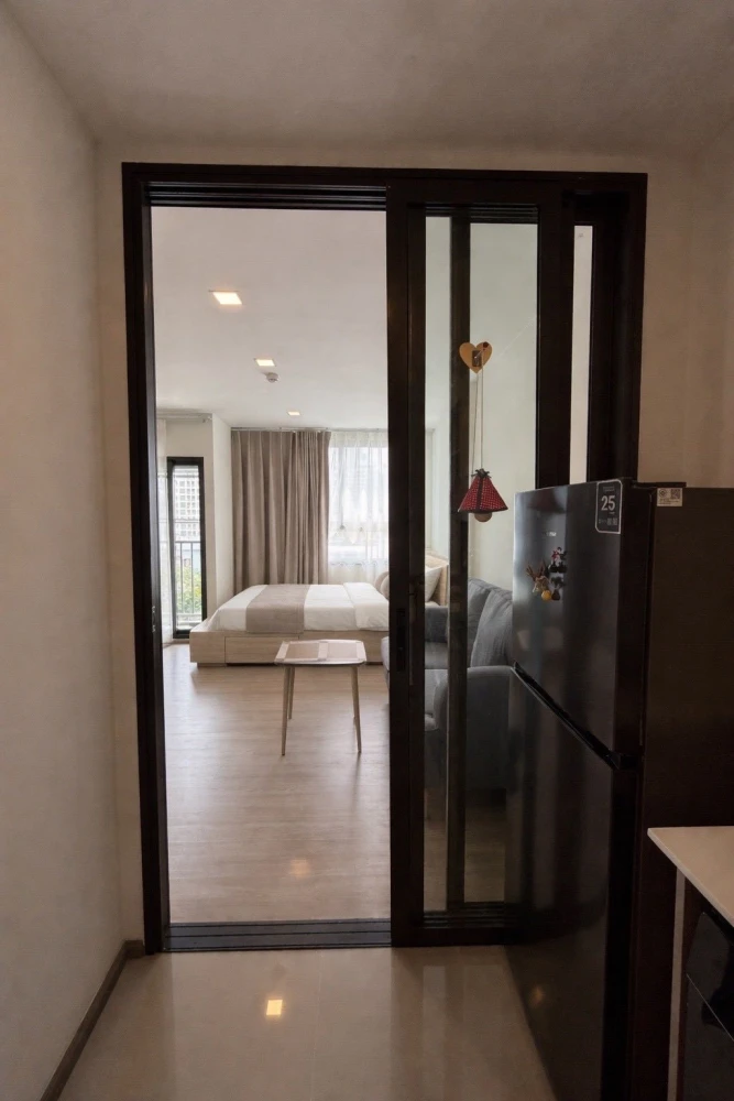Selling a north-facing unit at The Muve Pradipat. The room stays cool all day. Excellent location, quiet and peaceful. The unit number adds up to a lu