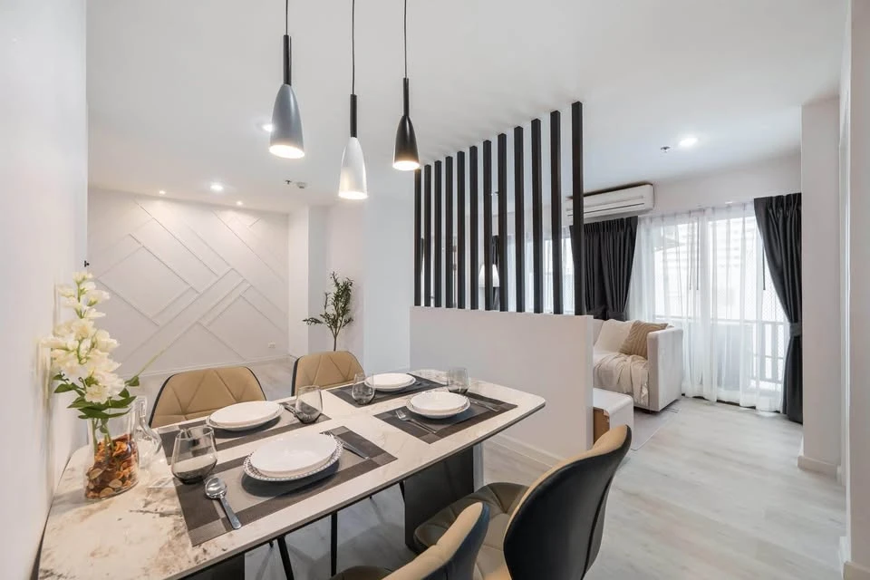 For sale: The Next Ladprao, 2 bedrooms, 2 bathrooms, unblocked view, fully furnished, ready to move in immediately.