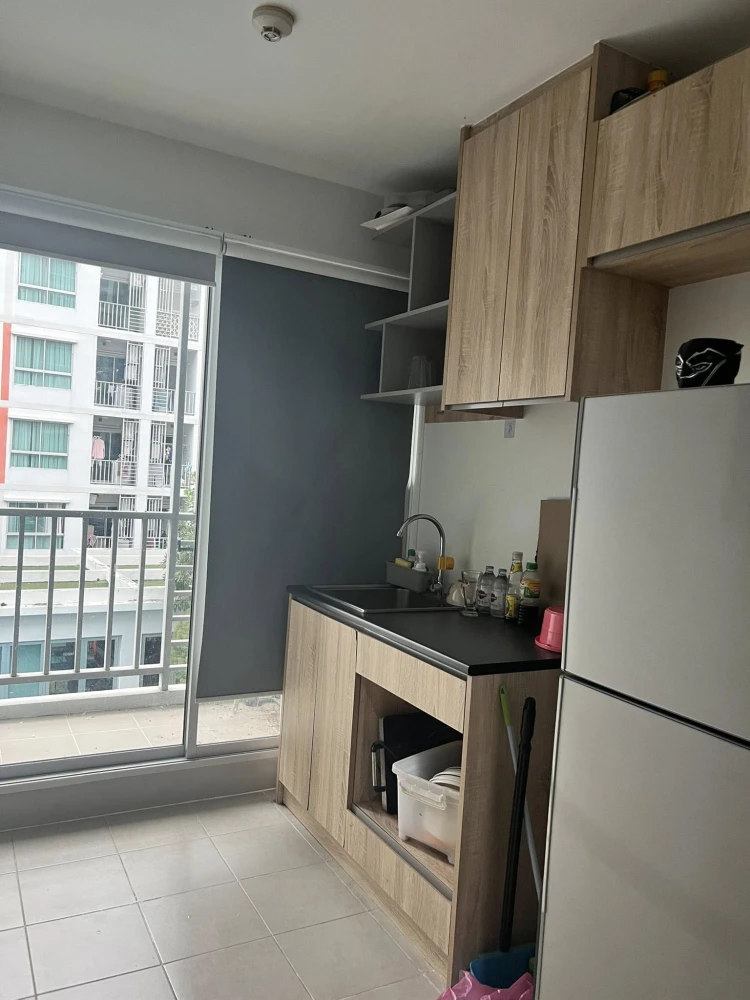 For sale: The Niche ID Rama 2, wallpapered throughout the room, with blackout curtains, swimming pool view, very attractive.
