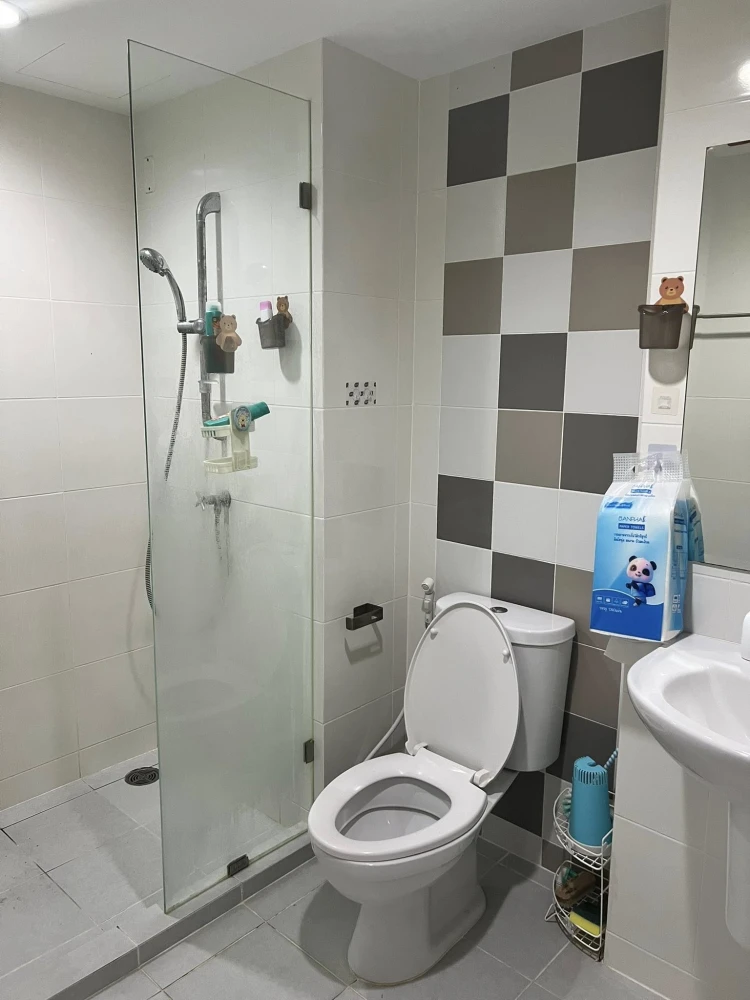 For sale: The Niche ID Rama 2, wallpapered throughout the room, with blackout curtains, swimming pool view, very attractive.