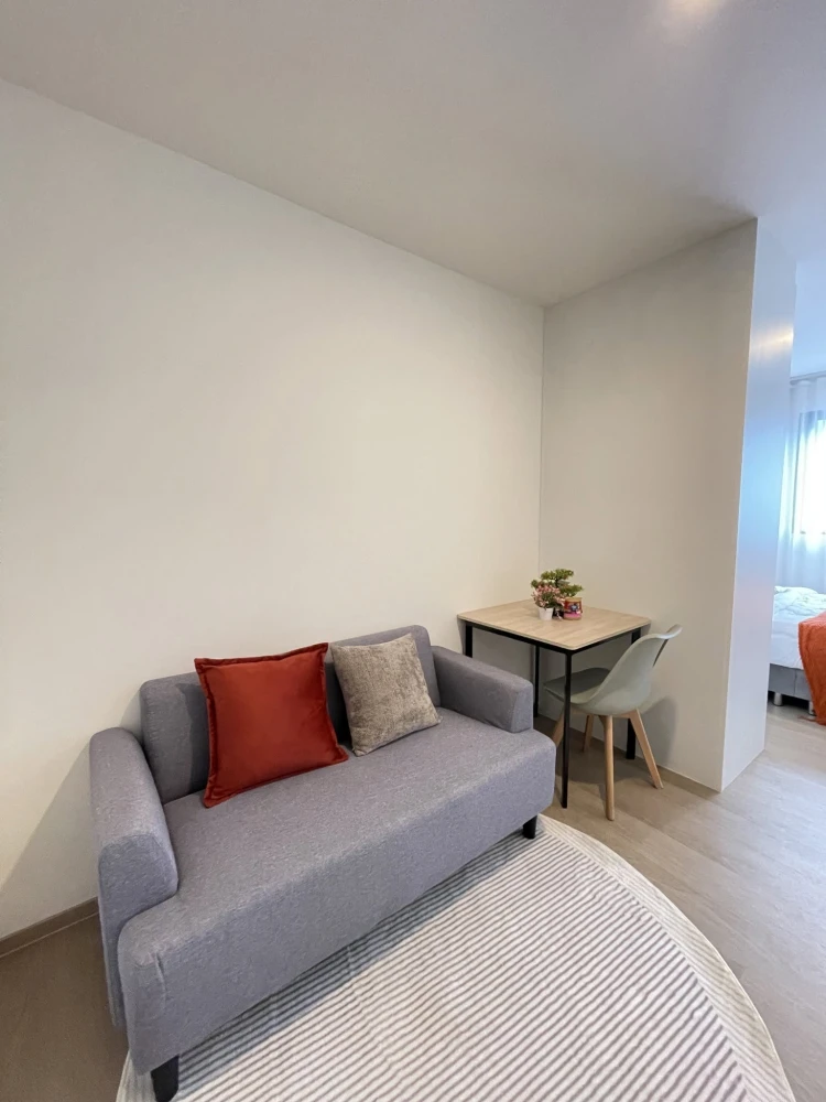 Selling a beautifully furnished, fully equipped 6th-floor unit at The Origin Bangkae. The room is bright white, spacious, and comfortable. Book now!