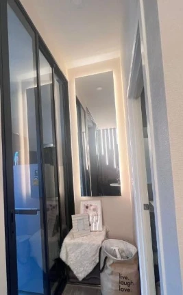 Selling The Origin Plug & Play Ramintra 12A. City view, beautiful corner unit, unobstructed view, fully furnished, ready to move in.