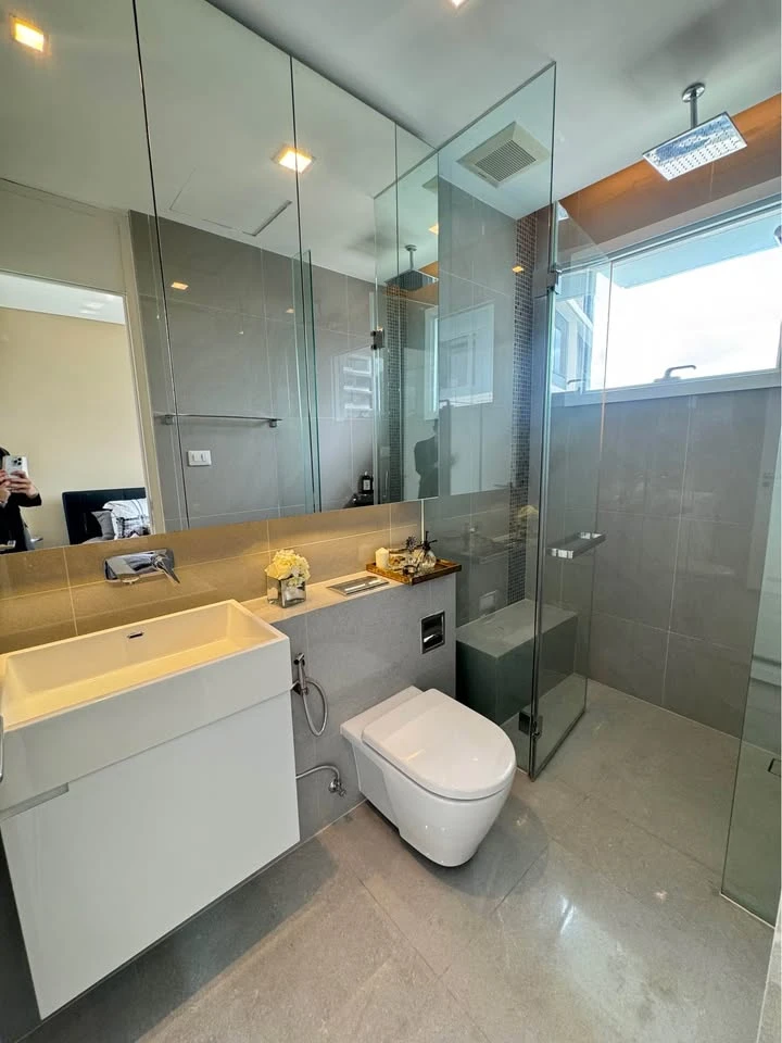 For sale: The Saint Residences, 2 bedrooms, 2 bathrooms, very spacious, 57 sq m., fully furnished, interested, reserve now.
