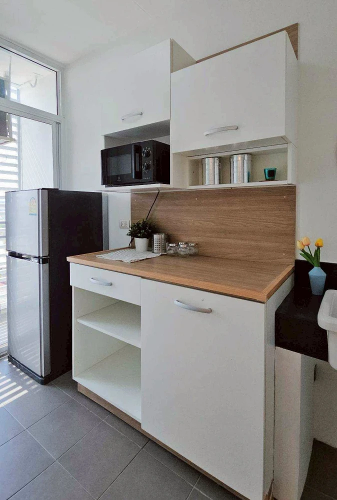 For sale: The Tree Condo Ladprao, 1 bedroom, 1 bathroom, decorated in a minimalist style, nice to live in, fully furnished. If it's this good, what ar