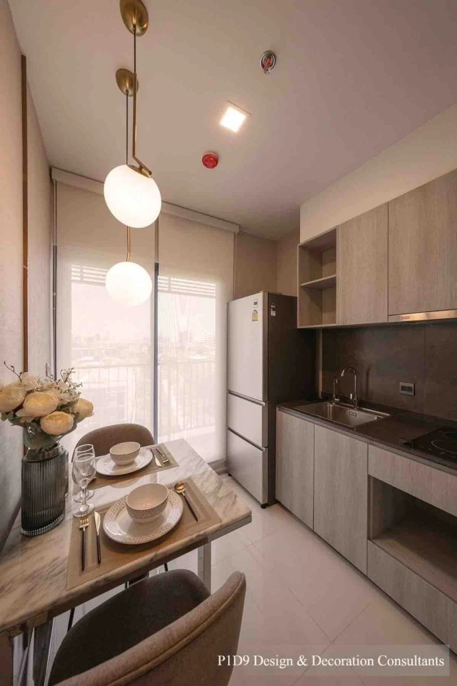 Selling The Tree Pattanakarn - Ekkamai, 7th floor, garden view, corner unit, bedroom wall not shared with any other unit, fully furnished with built-i