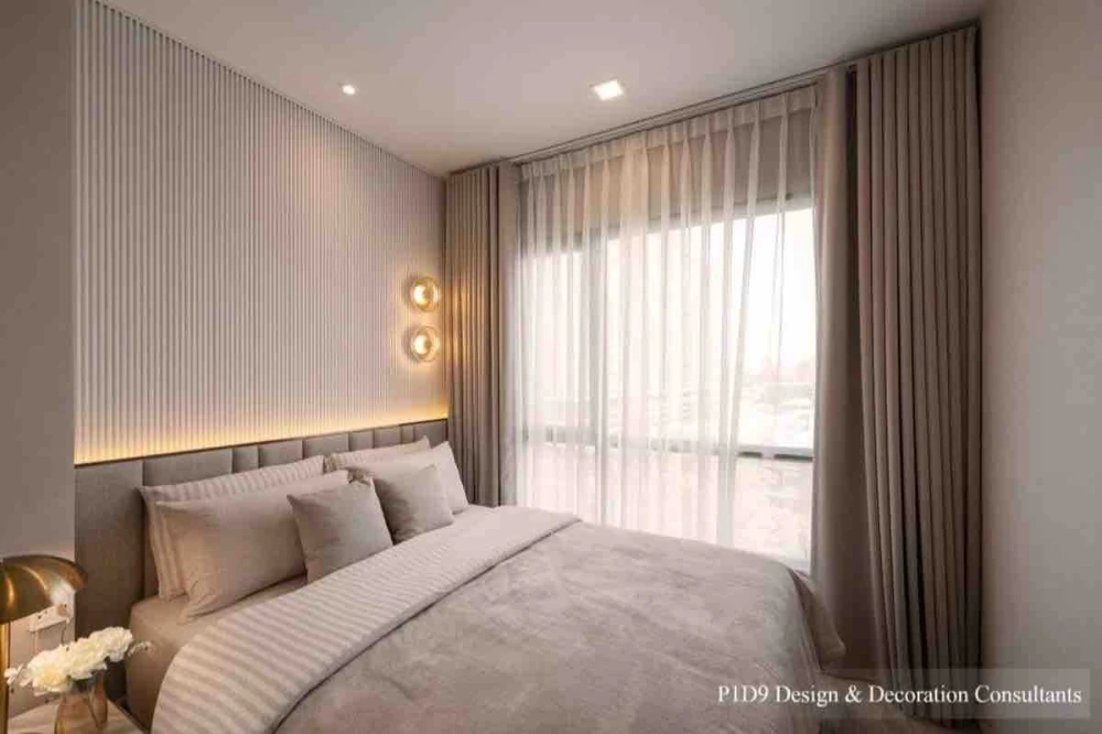 Selling The Tree Pattanakarn - Ekkamai, 7th floor, garden view, corner unit, bedroom wall not shared with any other unit, fully furnished with built-i