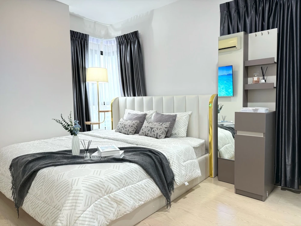 For sale The Tree Sukhumvit 71-Ekkamai, a nice room, spacious, suitable for a family, corner room, good like this, if you don't reserve, you'll miss o