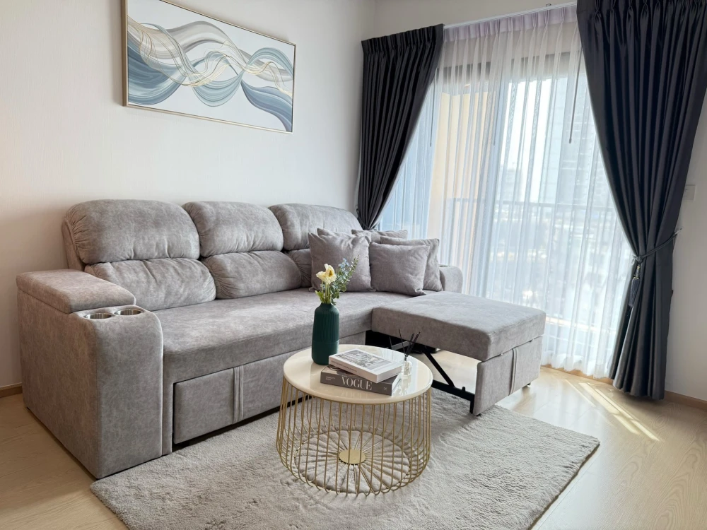 For sale The Tree Sukhumvit 71-Ekkamai, a nice room, spacious, suitable for a family, corner room, good like this, if you don't reserve, you'll miss o