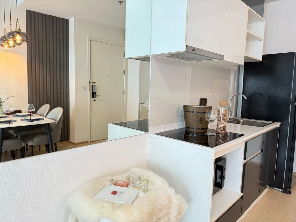 For sale The Tree Sukhumvit 71-Ekkamai, a nice room, spacious, suitable for a family, corner room, good like this, if you don't reserve, you'll miss o