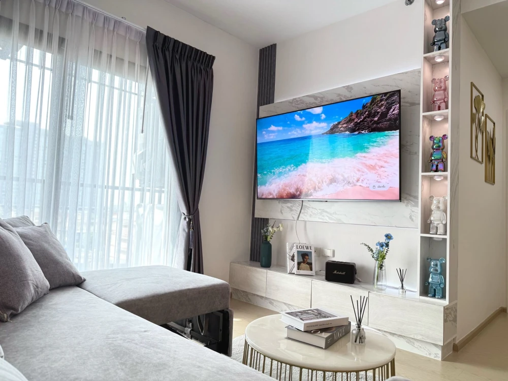 For sale The Tree Sukhumvit 71-Ekkamai, a nice room, spacious, suitable for a family, corner room, good like this, if you don't reserve, you'll miss o