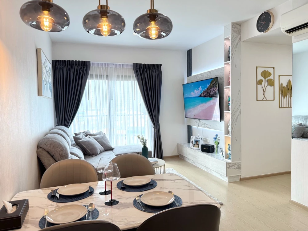 For sale The Tree Sukhumvit 71-Ekkamai, a nice room, spacious, suitable for a family, corner room, good like this, if you don't reserve, you'll miss o