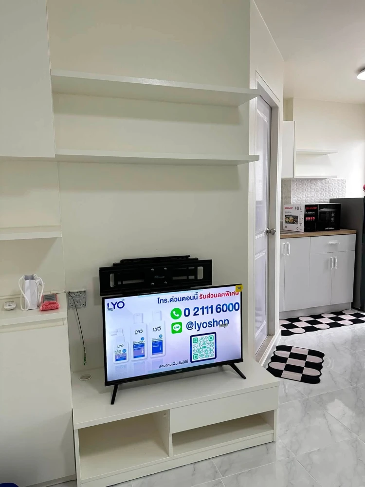 Selling The Trust Residence Pinklao, 15th floor, partitioned unit, fully furnished, ready to move in. Book now!