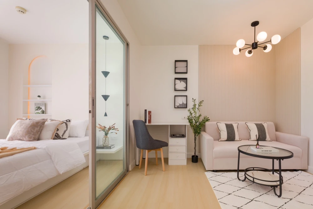 For sale: The Trust Residence Pinklao, a lovely room, fully furnished, ready to move in. Hurry and reserve now before it's too late.