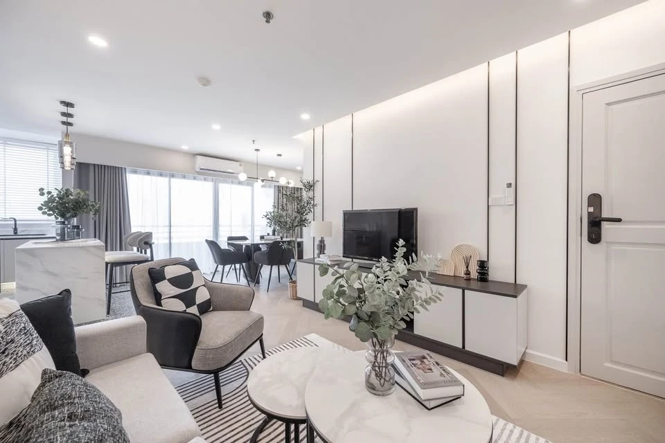 For sale: TOP VIEW TOWER Sukhumvit 59, 21st floor, good view, beautiful plan, perfect usable space, each room is not cramped, hurry up and grab it!