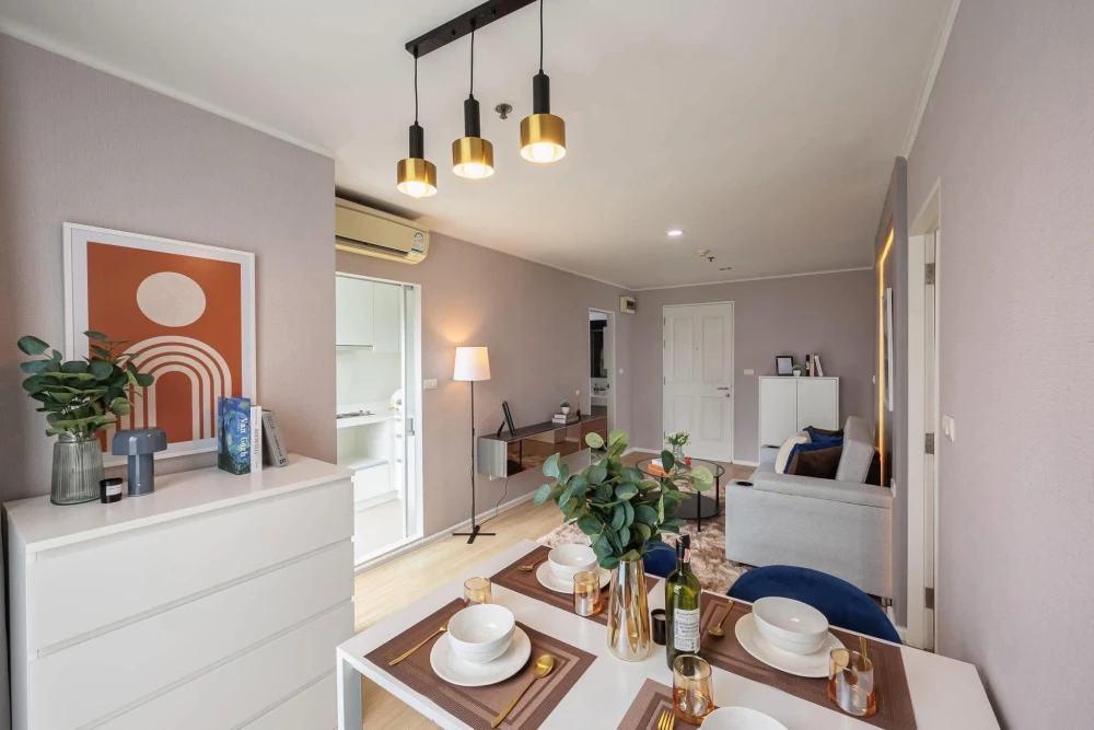 For Sale: U Delight 2 @ Bang Sue Station. Corner unit with a garden view (offering high privacy); a large-sized unit—a rarity in the project.