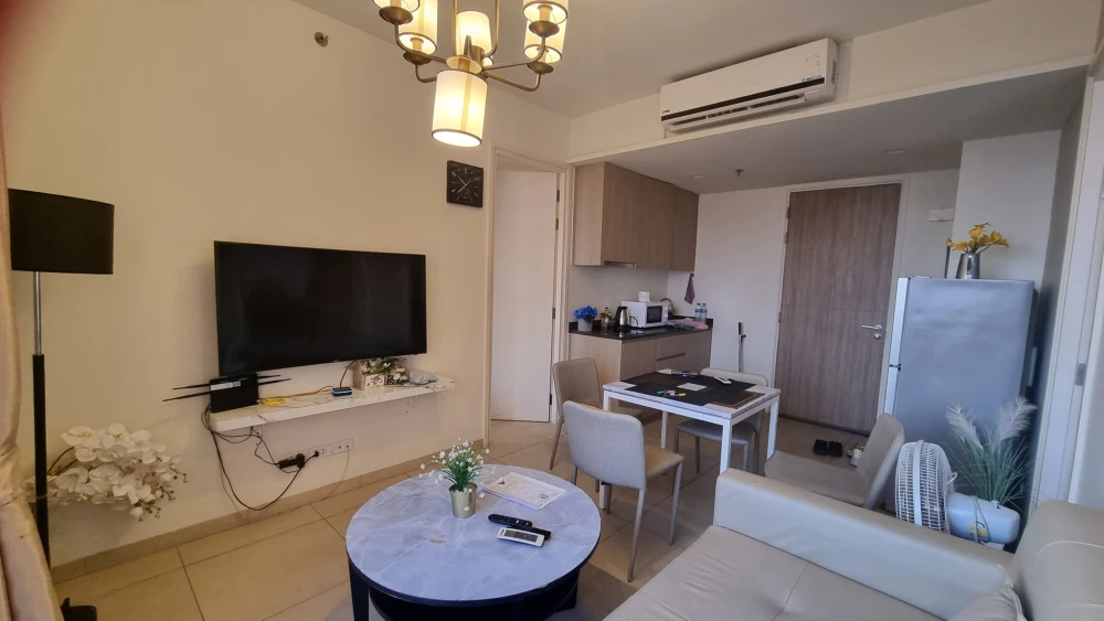For sale Unixx South Pattaya, spacious room, lots of usable space, sea view and a view from a high floor, hurry and book now.