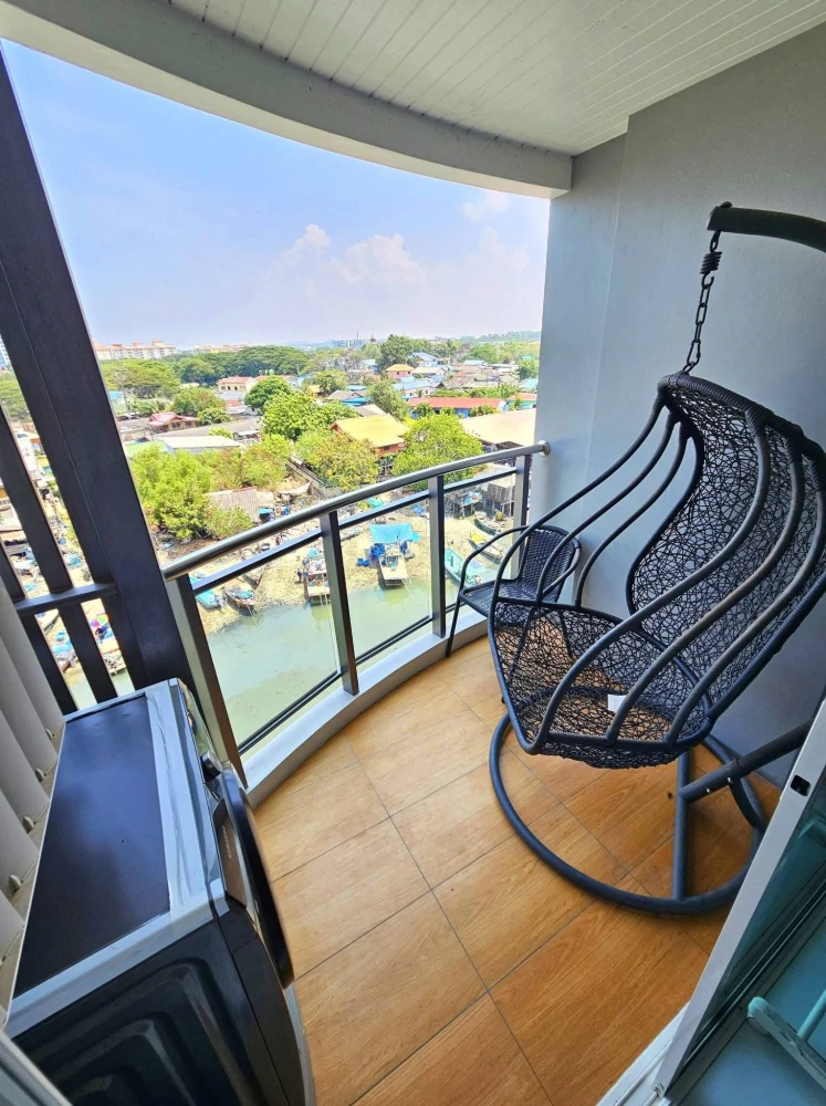 ขาย Whale Marina Condo ห้องพร้อมเฟอร์น่าอยู่ มาแต่ตัวเข้าอยู่ได้เลย!!!