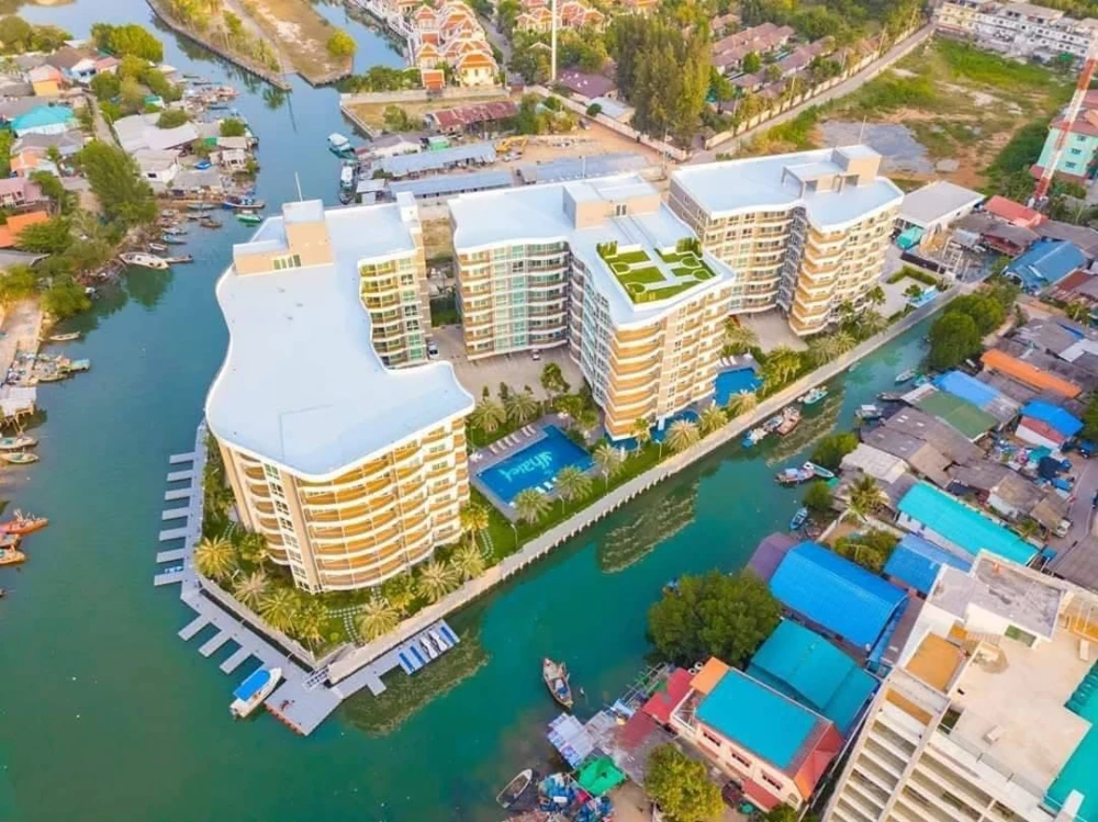 ขาย Whale Marina Condo ห้องพร้อมเฟอร์น่าอยู่ มาแต่ตัวเข้าอยู่ได้เลย!!!