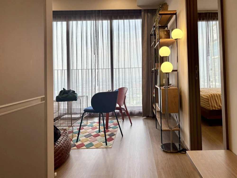 Whizdom the Forestias for sale, Destinia Building, 42nd floor, forest park view, fully furnished and equipped with appliances, ready to move in.