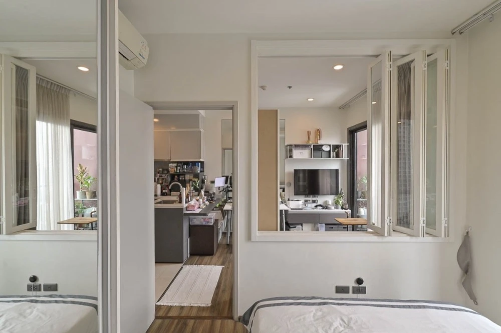 For sale: WYNE Sukhumvit 1 bedroom, 1 bedroom, decorated in a cool tone, comes with complete amenities, beautiful city view, reserve now.