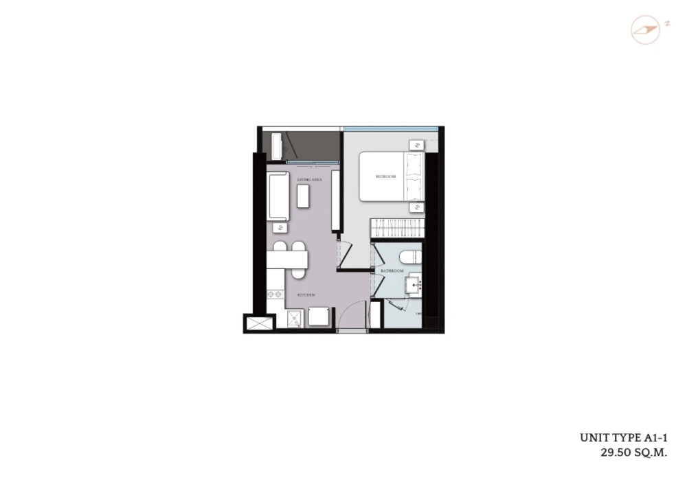 Selling Cloud Residence Sukhumvit 23. Beautiful unit with unobstructed view overlooking Terminal 21. Excellent natural light and ventilation. Very com