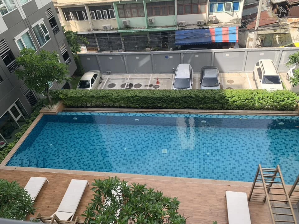 Condo for sale: Aspire Wutthakat, 5th floor, swimming pool view, fully furnished, just come and move in. Hurry and reserve now.
