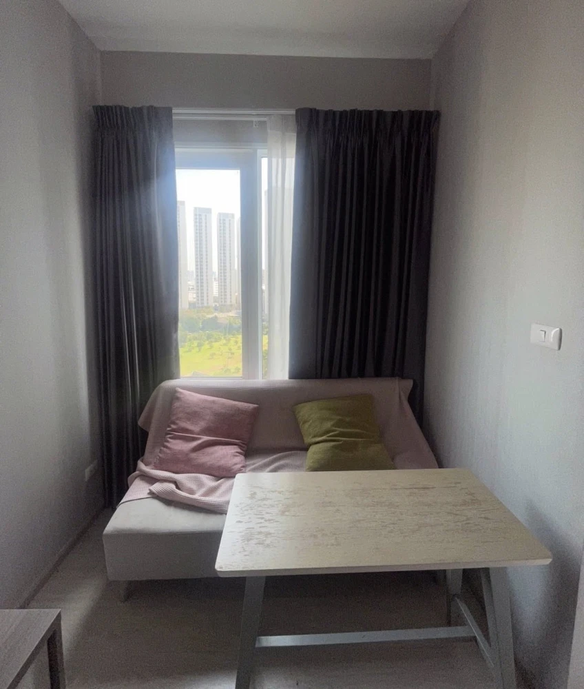 Condo for sale: Chapter One Eco Ratchada–HuaiKhwang, high floor unit, fully furnished, beautiful view, good ventilation. Book now!