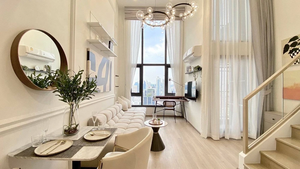 Life Rama 4 – Asoke Condo for Sale ✨ High-Floor Duplex with Stunning Benjakitti Park View