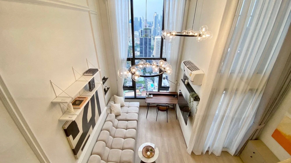 Life Rama 4 – Asoke Condo for Sale ✨ High-Floor Duplex with Stunning Benjakitti Park View