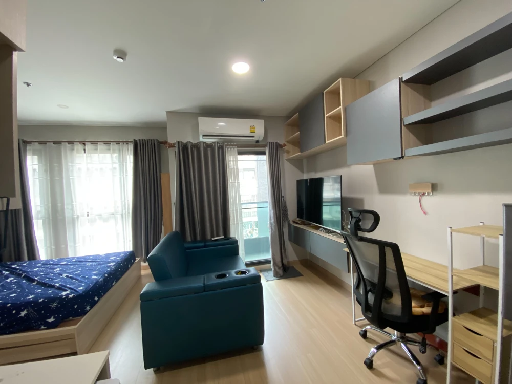 Condo for sale, Lumpini Suite Din Daeng-Ratchaprarop, beautiful room with furniture and complete electrical appliances. Buy now, don't wait.