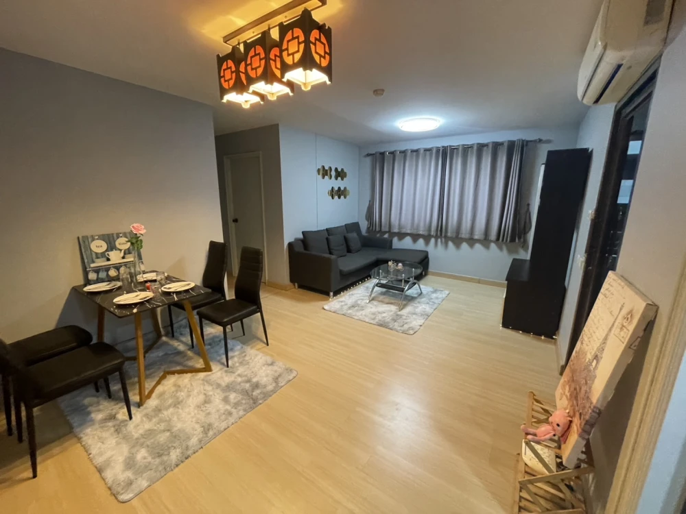 For sale, for rent!! Condo Lumpini Center Sukhumvit 77, 2nd floor, balcony, garden view, fully furnished, ready to move in, don't miss it!!