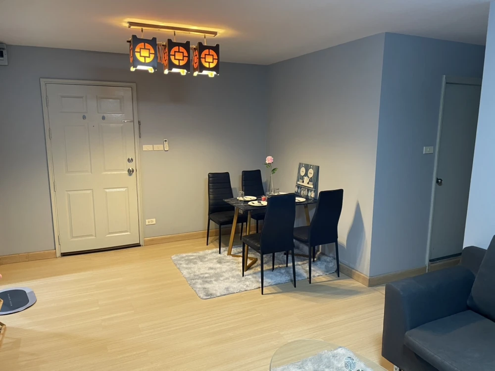 For sale, for rent!! Condo Lumpini Center Sukhumvit 77, 2nd floor, balcony, garden view, fully furnished, ready to move in, don't miss it!!