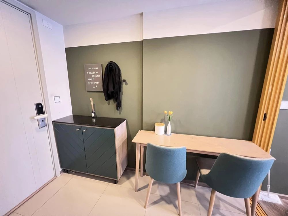 Condo for sale, The Base Sukhumvit 50, Studio room, Building B, 4th floor, fully furnished, just come and move in.