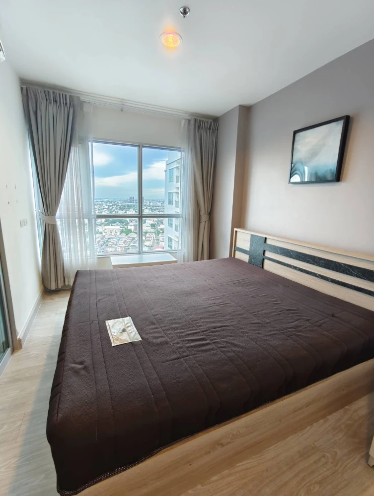 Condo for sale, Aspire Ngamwongwan, city view, complete with furniture and electrical appliances. If you miss it, you'll regret it.