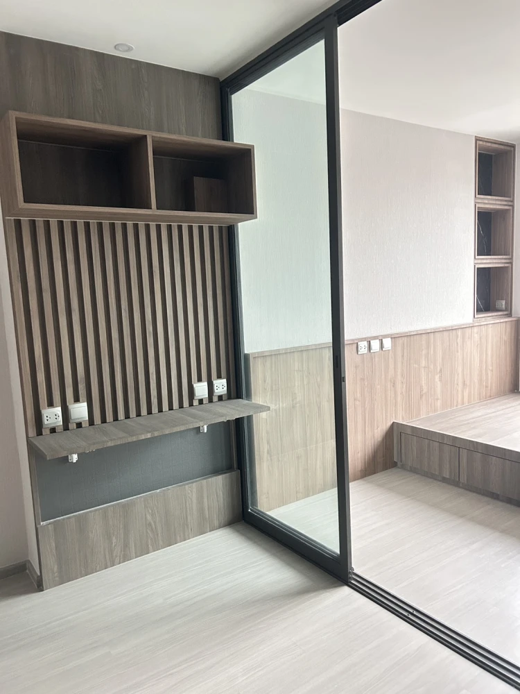 Condo for sale, Life Ladprao, 23rd floor, fully furnished with high-quality materials, built-in wardrobe, bed, ready to move in.