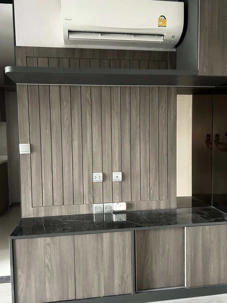 Condo for sale, Life Ladprao, 23rd floor, fully furnished with high-quality materials, built-in wardrobe, bed, ready to move in.