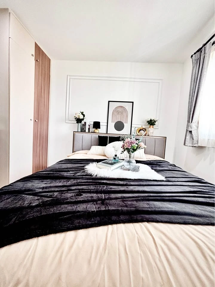 Condo for sale at Lumpini Mega City Bangna. Cozy room, high floor, fully furnished. Ready to move in. Hurry and reserve now before it's gone+++