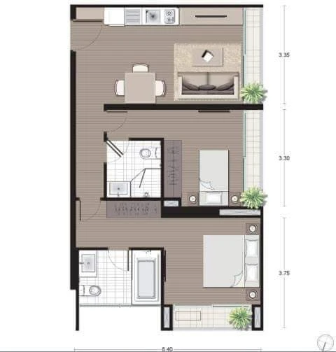 For sale: Noble Revo Silom family condo, high floor, beautiful river and city view from every angle. Buy now, don't miss out!
