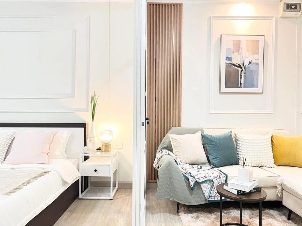 For sale: City Home Ratchada-Pinklao (Charan Sanitwong 95/1), simply decorated and comfortable, fully furnished, ready to move in.