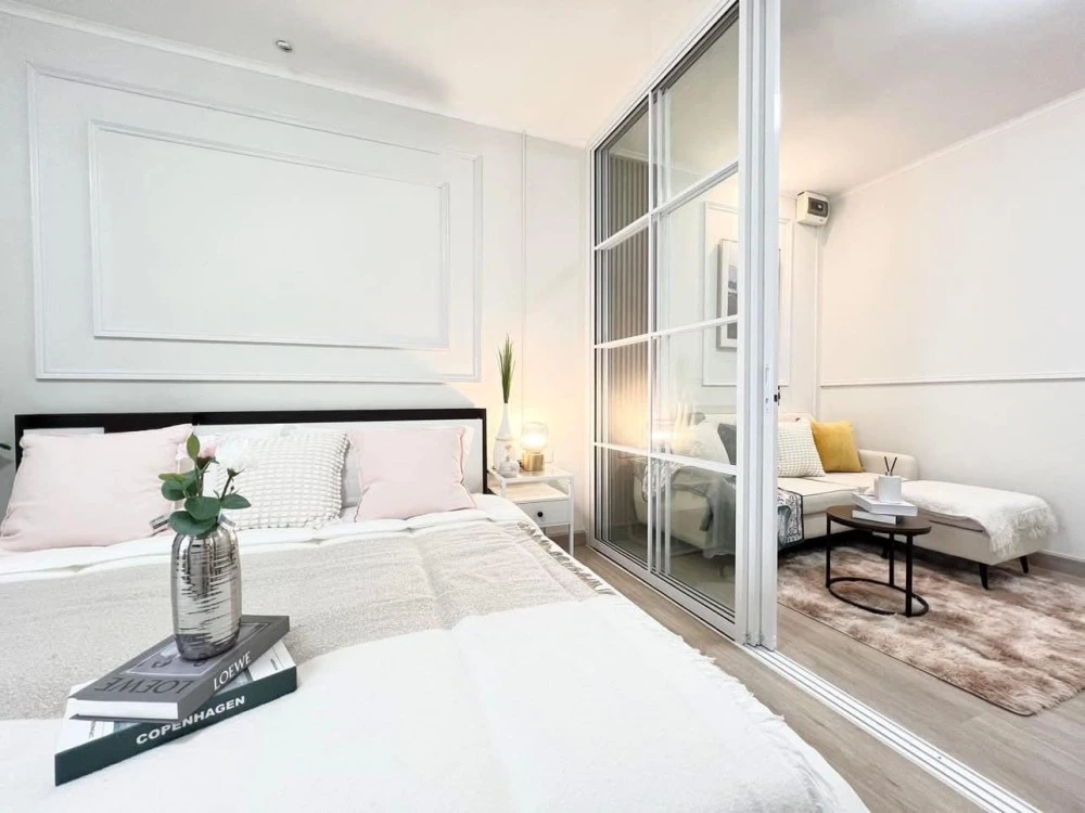 For sale: City Home Ratchada-Pinklao (Charan Sanitwong 95/1), simply decorated and comfortable, fully furnished, ready to move in.