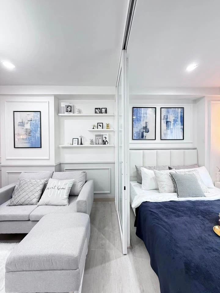 For sale: Double U Condo Phahon-Ladprao, 2nd floor room, suitable for food lovers because it is very close to food sources.