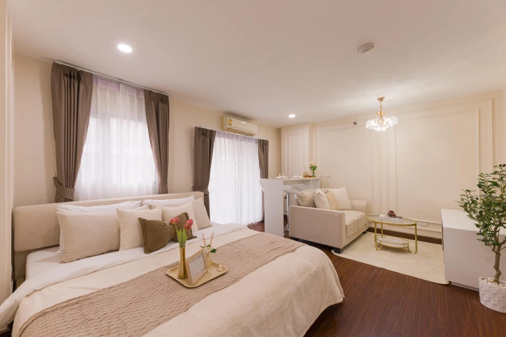 For sale: The Escape Condominium, Sukhumvit 101/1, 7th floor, Building A, comfortable, not cramped, beautifully decorated, complete functions, move in images