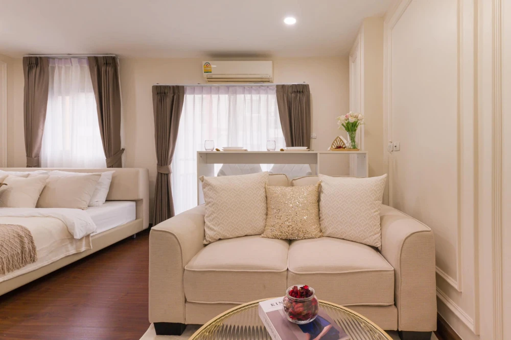 For sale: The Escape Condominium, Sukhumvit 101/1, 7th floor, Building A, comfortable, not cramped, beautifully decorated, complete functions, move in