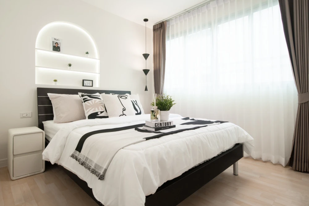 For sale: Condo Dee Ramintra, 4th floor, Building A, decorated well, looks great, very comfortable, not cramped, ready, don't wait.