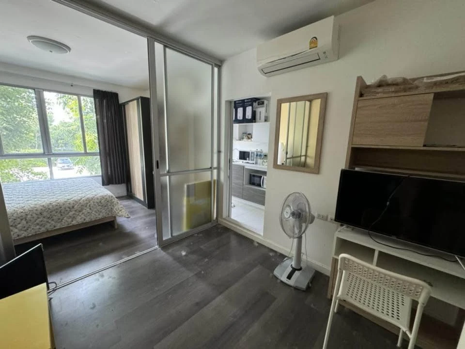 For sale: D Condo Campus Resort ABAC Bangna, Building C, 2nd floor, room with partition, beautifully decorated, must book.