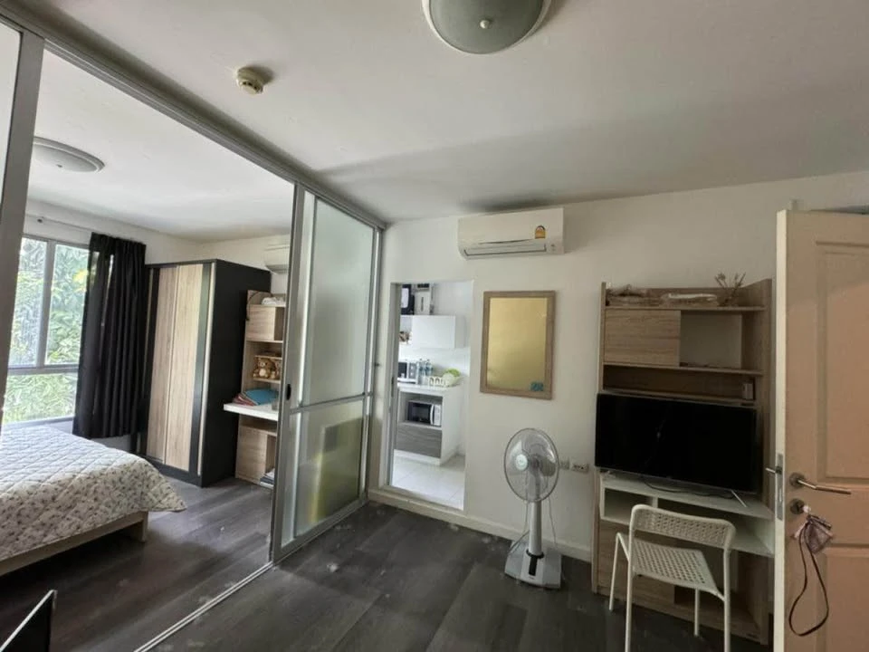 For sale: D Condo Campus Resort ABAC Bangna, Building C, 2nd floor, room with partition, beautifully decorated, must book.